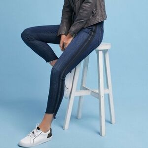 MOTHER Stunner Zip Ankle Jeans in Sweeping Racer, Size 27